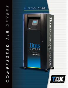 Fluid Aire Dynamics TDX Series Expandable Compressed Air Dryers