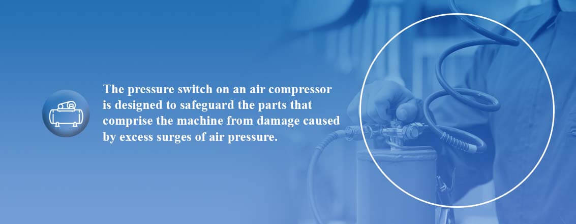 The components of an air compressor regulator
