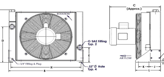 AKG_ACD Series Dirty Environment Air-cooled Oil & Bypass Coolers