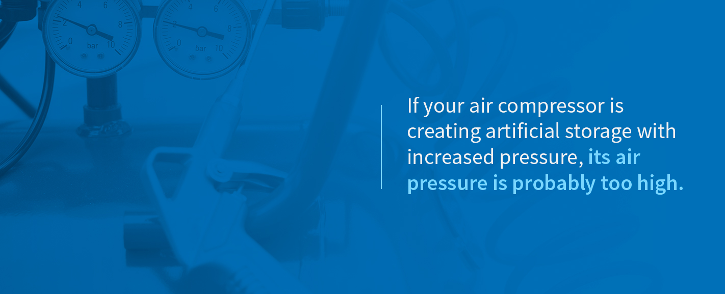Artificial Storage With Increased Pressure