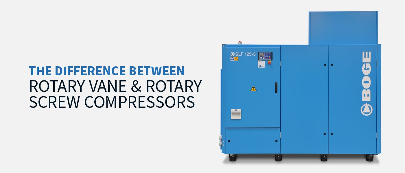 The Difference Between Rotary Vane & Rotary Screw Compressors