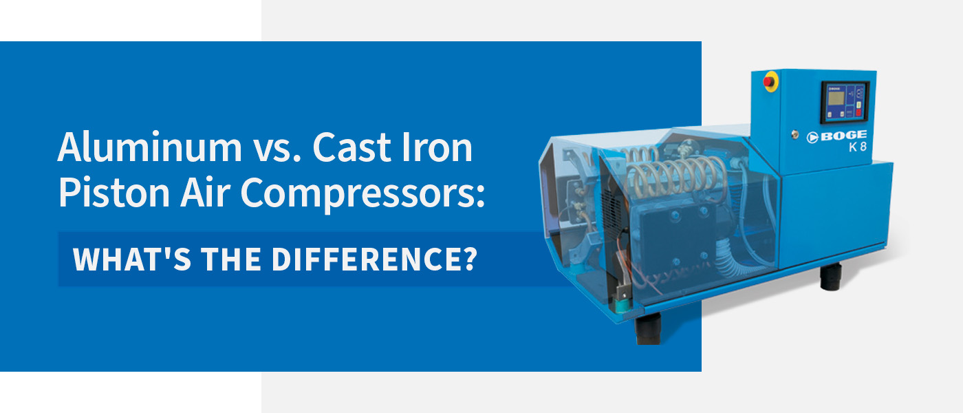 Aluminum vs. Cast Iron Piston Air Compressors: What's the Difference?