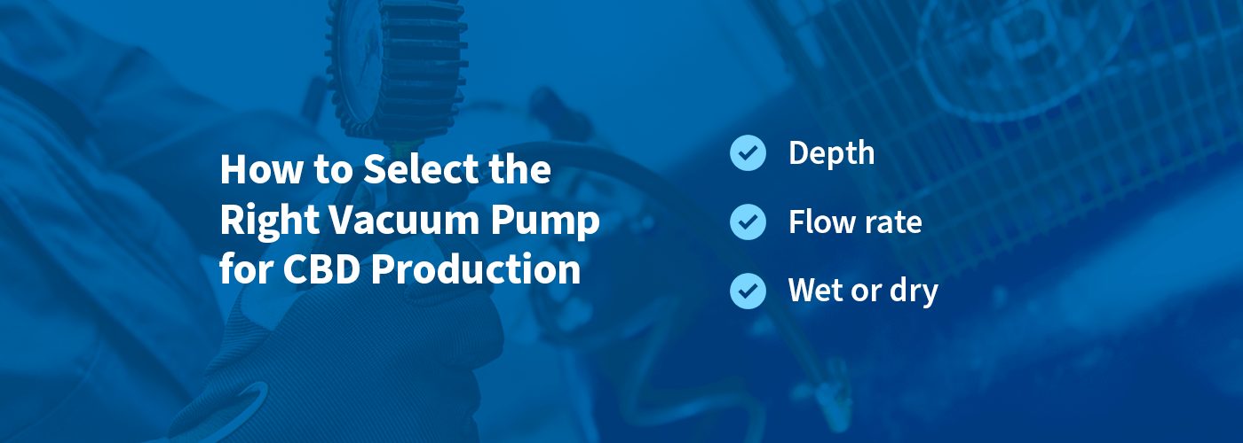 How to Select the Right Vacuum Pump for CBD Production