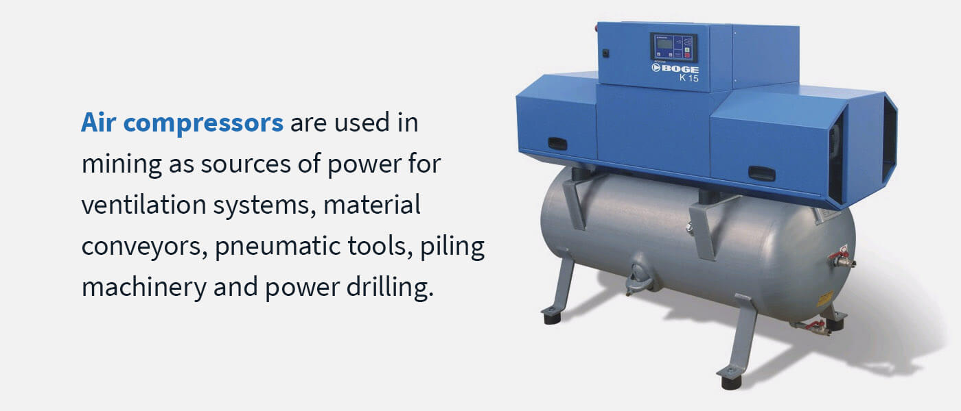 Utilizing Air Compressors in the Mining Industry  