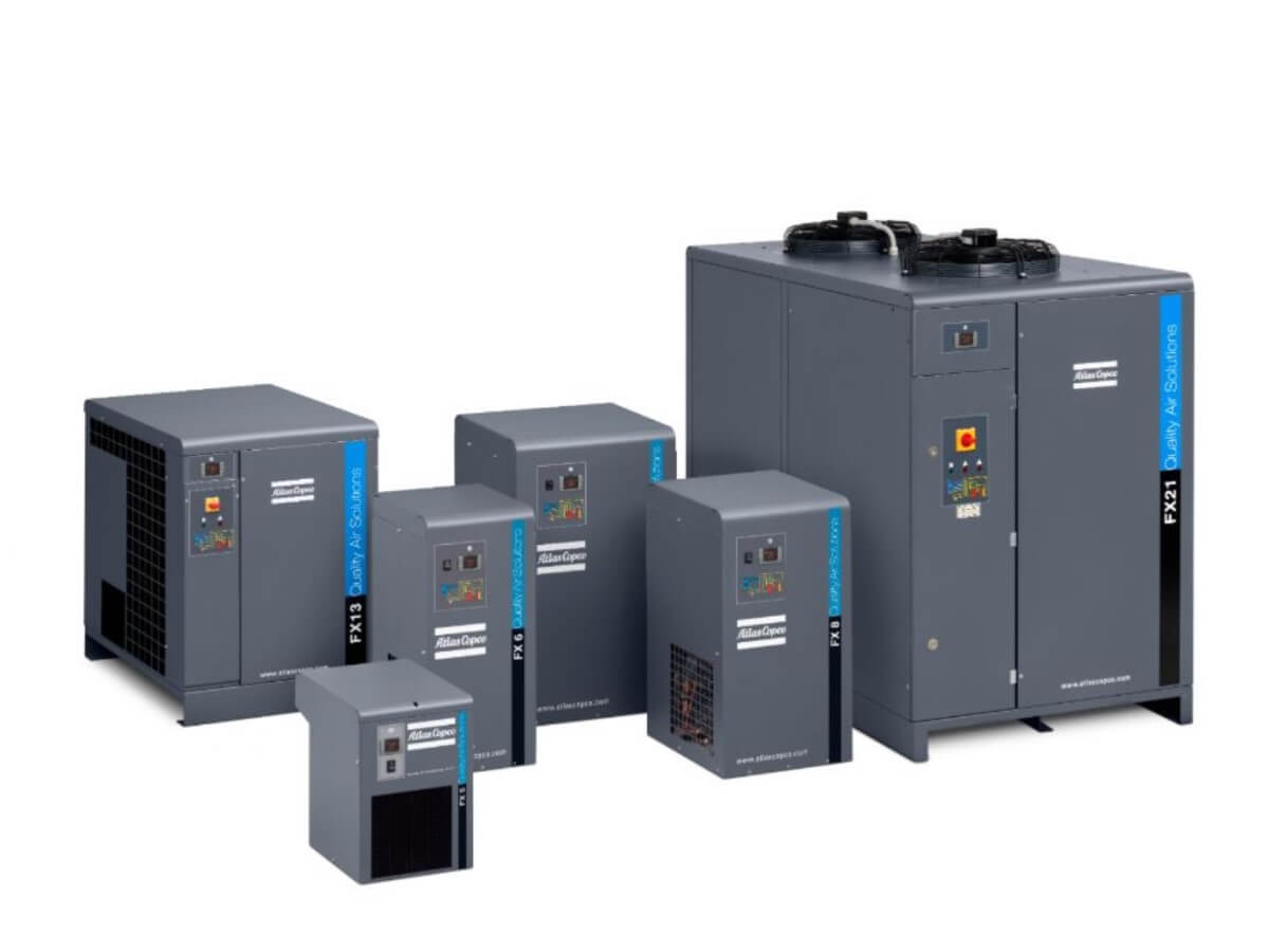 Gray non cycling refrigerated air dryers