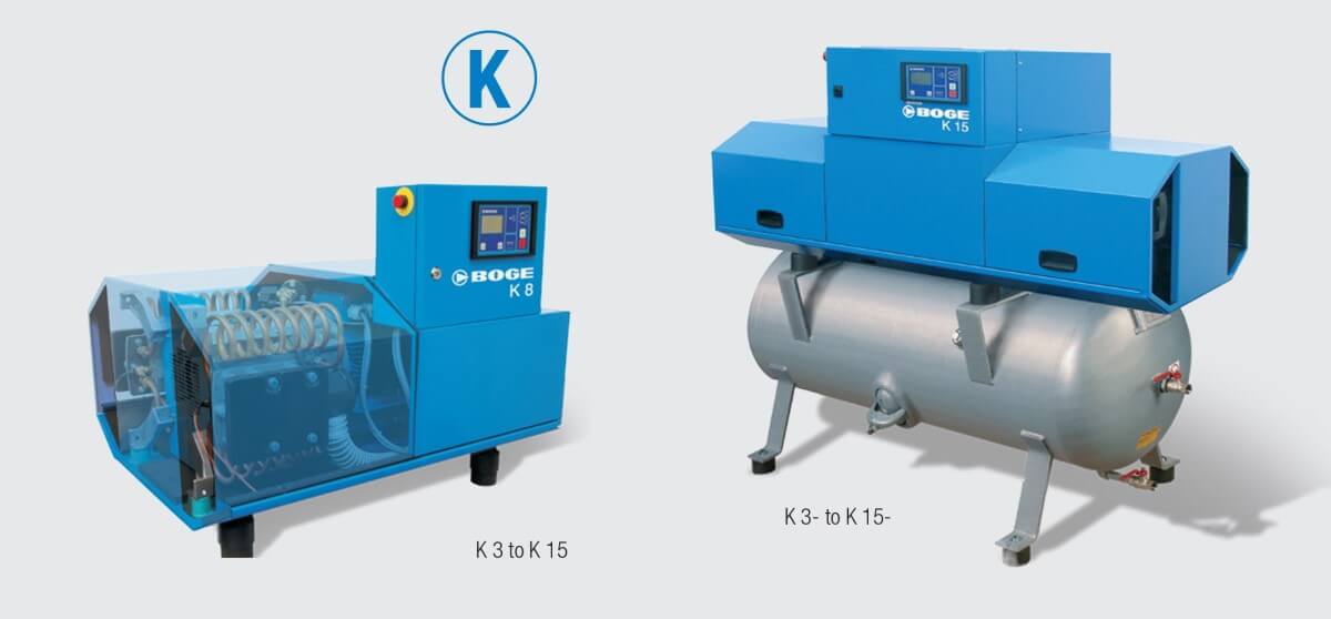 Boge oil free piston air compressor units