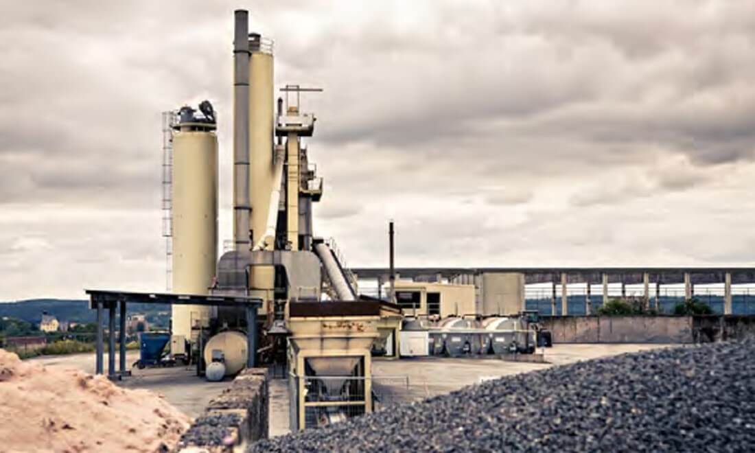 Exterior image of concrete production facility