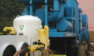 Deliquescent air dryer on a trailer