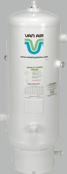 Deliquescent air dryer tank